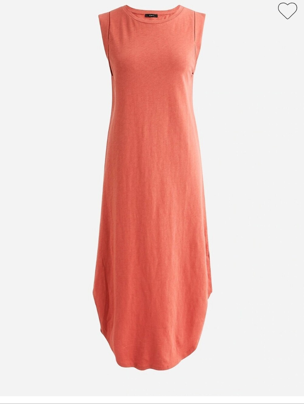 J. Crew Sleeveless Coral Maxi Knit Dress